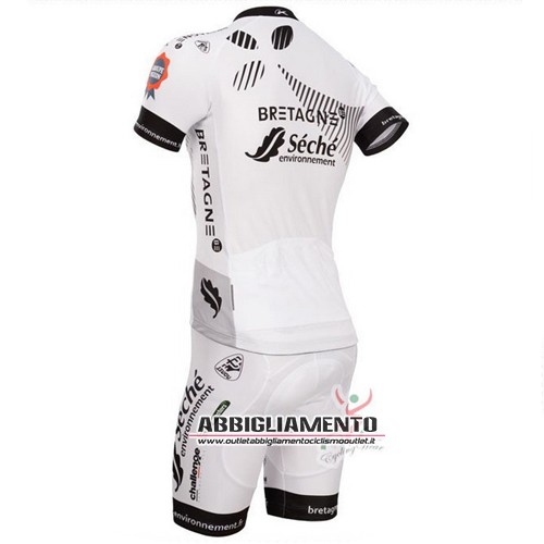 Abbigliamento Bretagne Séché2015 Manica Corta E Pantaloncino Con Bretelle Bianco - Clicca l'immagine per chiudere